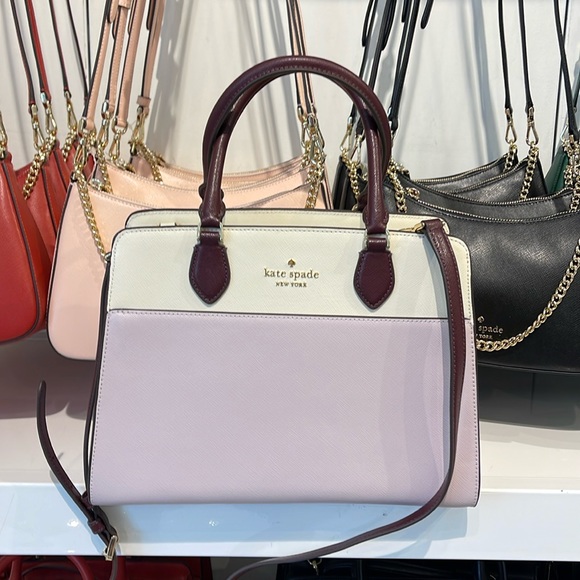Kate Spade Madison Colorblock Saffiano Leather Medium Satchel
Lilac Moonligh
NWT - Picture 2 of 16